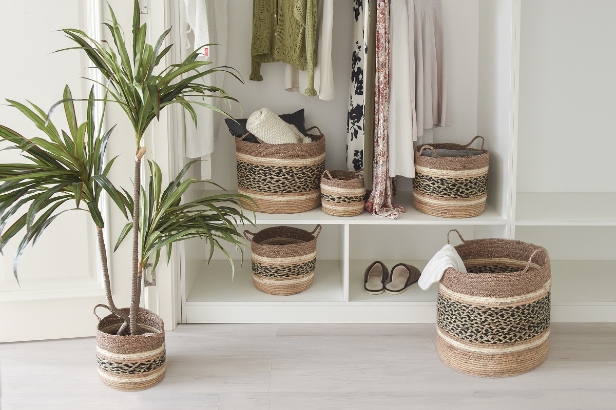 Green Home Organization: Decorating with Natural Woven Storage Baskets