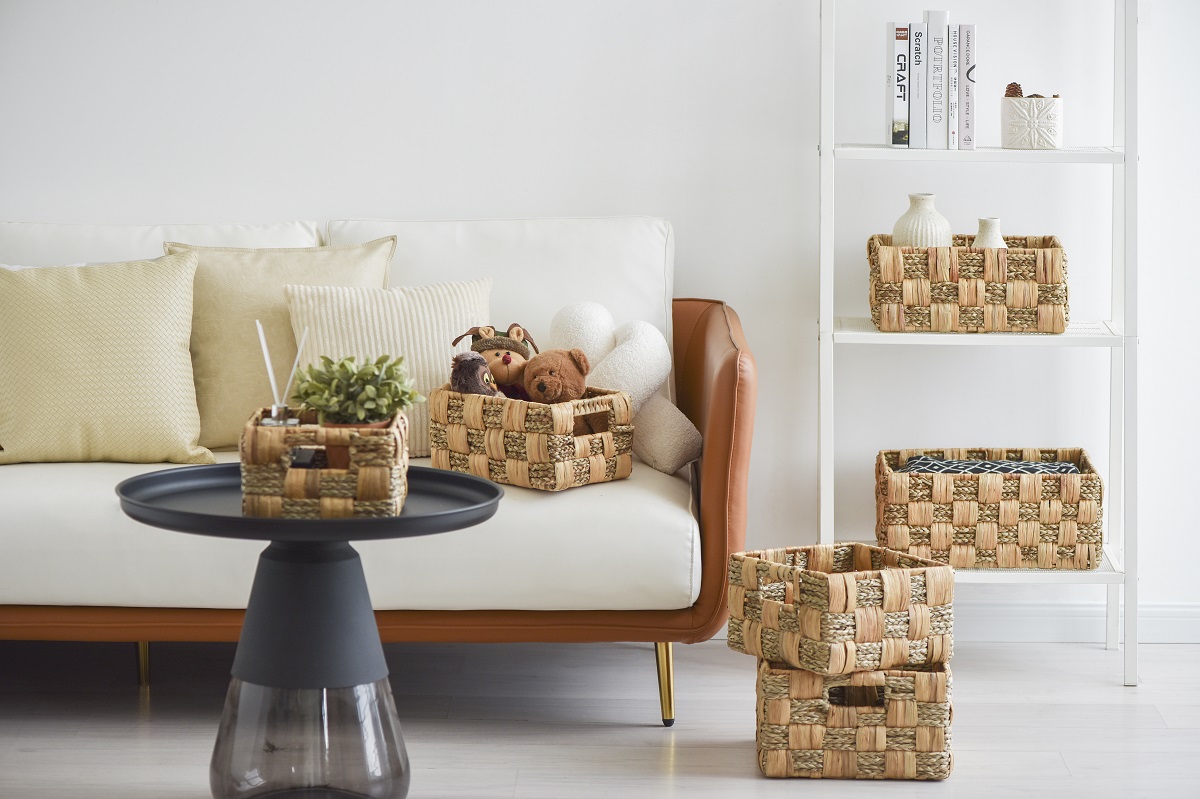 Green Home Organization: Decorating with Natural Woven Storage Baskets