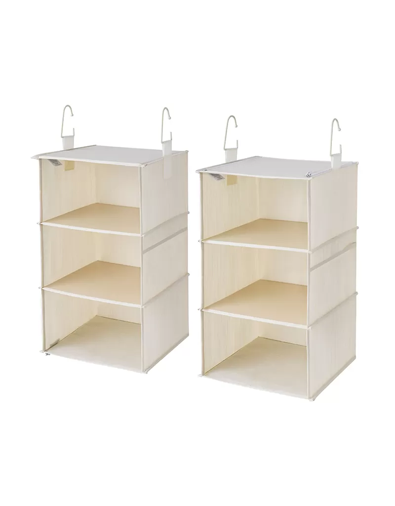 12" x 12" x 42" Foldable 6-Shelf Hanging Closet Organizers